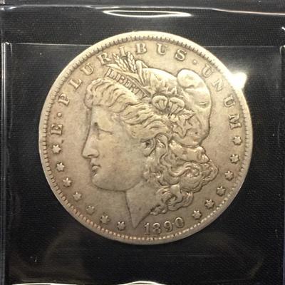 1890-O Morgan Silver Dollar