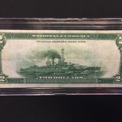 Rare 1914 $2 Battleship