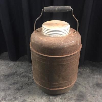 Old metal water cooler