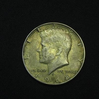 1968 40% Silver Kennedy Half Dollar