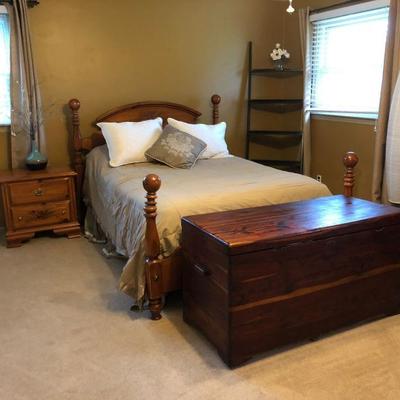 Family Heritage Estate Sales, LLC. New Jersey Estate Sales/ Pennsylvania Estate Sales. Bedroom Furniture. Wood Chest. Corner Shelves. 