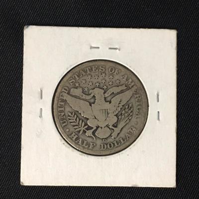 1912-D Barber Half Dollar