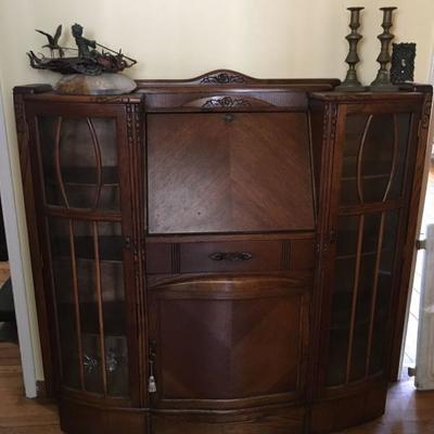 Antique secretary desk and sideboard.  $450  Available for presale
