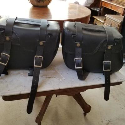 Harley Davidson leather saddle bags