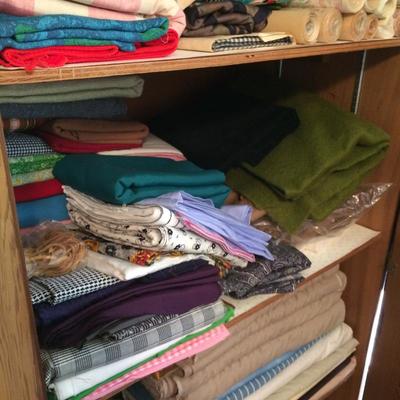 Vintage fabrics.