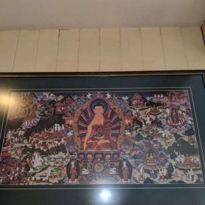 Large Buddhist print.