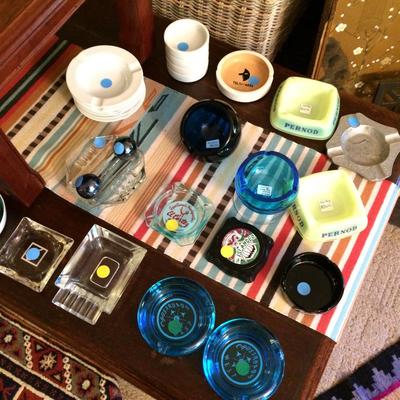 Vintage ashtrays.