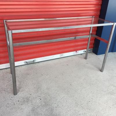 Chrome and Glass Writing Table / Desk WN7025 Local Pickup https://www.ebay.com/itm/113232536236