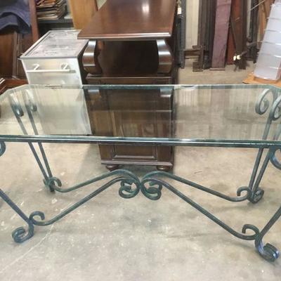 Glass and Metal Long Table Green LA8777 https://www.ebay.com/itm/113232486524