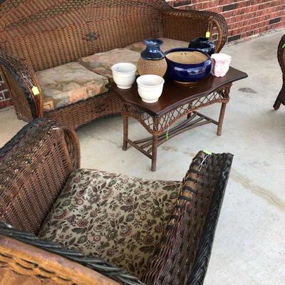 Victorian Wicker Patio Furniture 