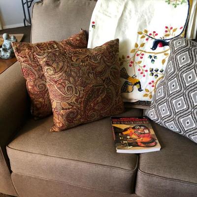Taupe Love Seat 