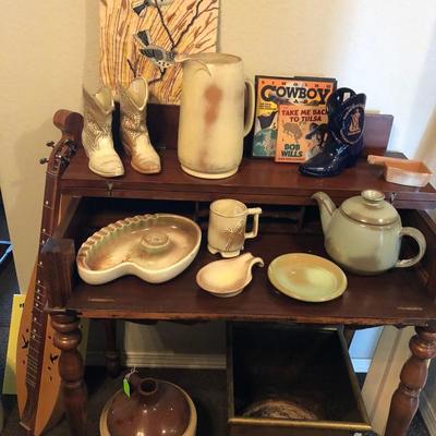 Frankoma Pottery, Antique Secretary  