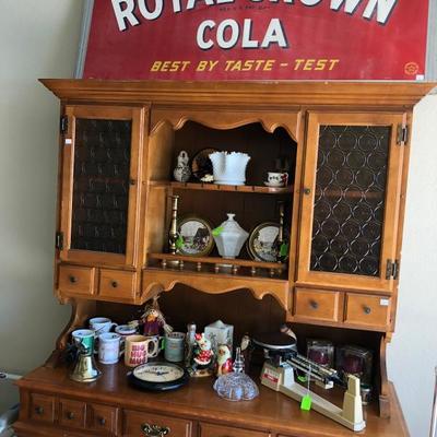 Royal Crown Cola - metal sign
Vintage Maple Hutch 