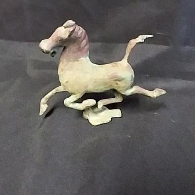 Metal Running Horse Statue