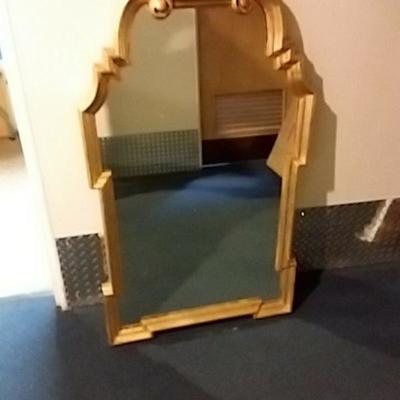 Large Gold Gilt Mirror