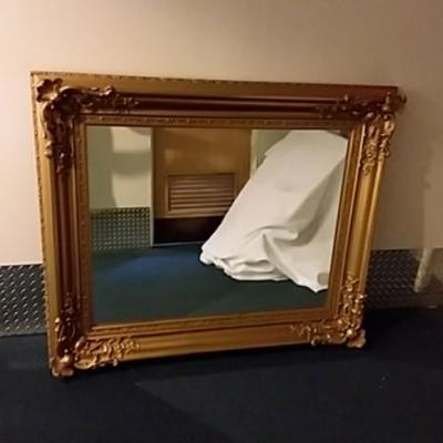 Large Gold Gilt Mirror 3