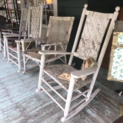 VINTAGE WOOD ROCKING CHAIRS