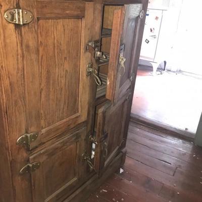 McCray ICE BOX MADE OF OAK WOOD