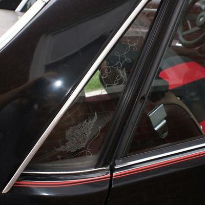 Etched Glass Side Windows 
