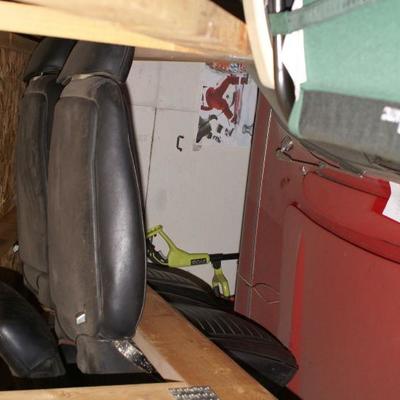 Seat of Black 1968 Camero Bucket Seats