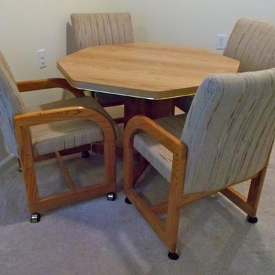 Formica and oak table $145
41 X 29"
Chair $75 each 4 available