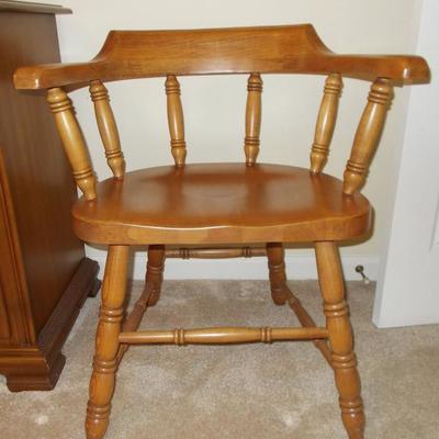 Maple captain's chair $65
2 available