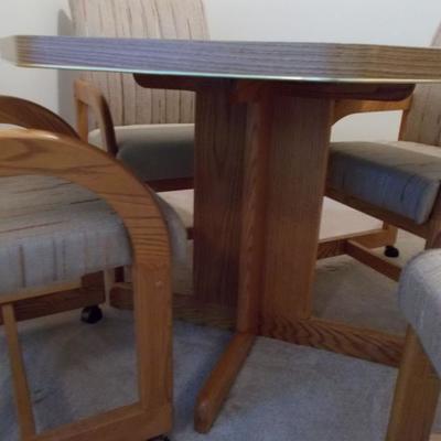 Formica and oak table $145
41 X 29"
Chair $75 each 4 available