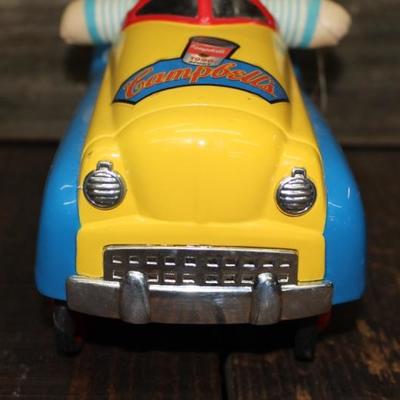 Campbell's car with dolls