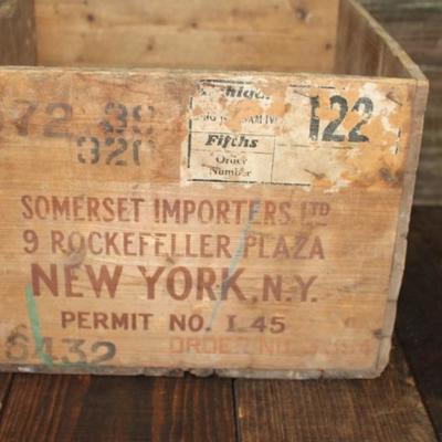 Scotch Whiskey crate