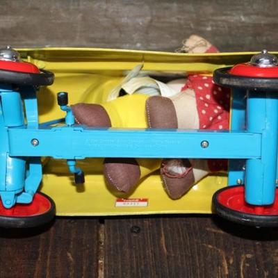Campbell's car with dolls