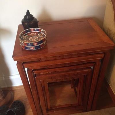 Custom Rosewood Nesting Tables
