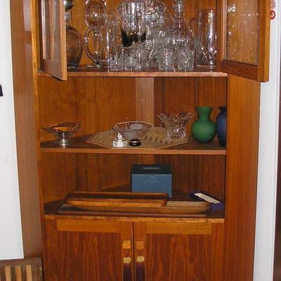 Danish Teak Corner Cabinet