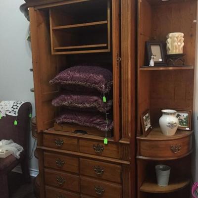 Pecan Wall Unit, mix and match 