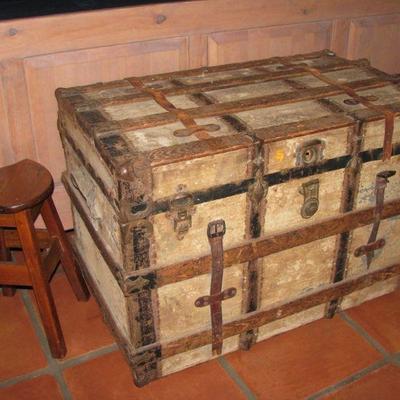Antique Steamer Trunk