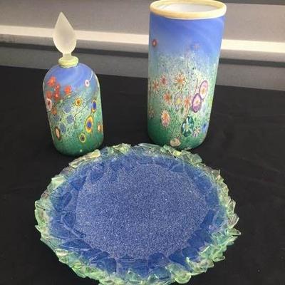 Monet inspired art glass