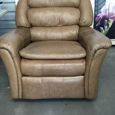 Leather recliner