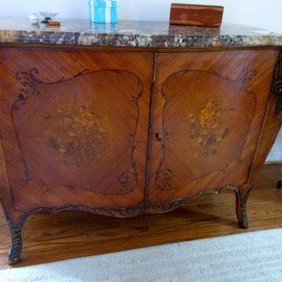 French provincial linen press $695 
51 X 36 1/2 x 23 1/2"