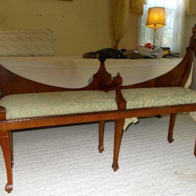 Antique Sheraton style bench $295
57 1/2 X 13 X 37"