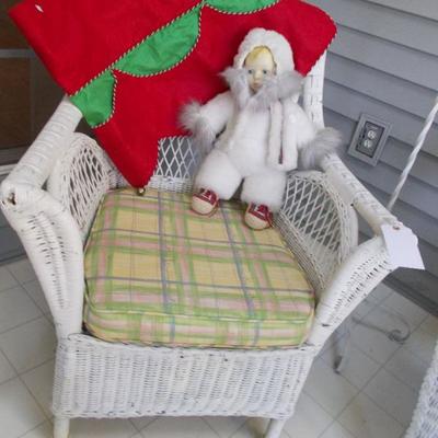 Wicker chair $75
