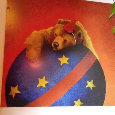 Bear poster $20