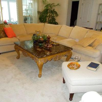 Coffee table $325
51 X 39 X 20"
Haverty's sectional sofa $850