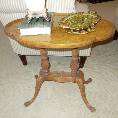 Birds eye maple table $225