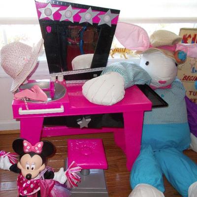 Walking mini mouse $20
2 Piece dressing table $40
Large bunny $42