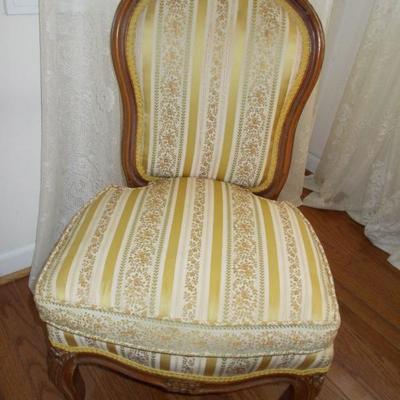French provincial chair $245 each 18 X 14 X 32