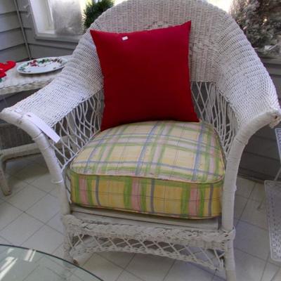 Wicker chair $75