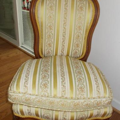 French provincial chair $245 each 18 X 14 X 32