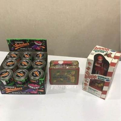 Tongue Splashers, Gold-Bears, Annie Gum Ball Bank