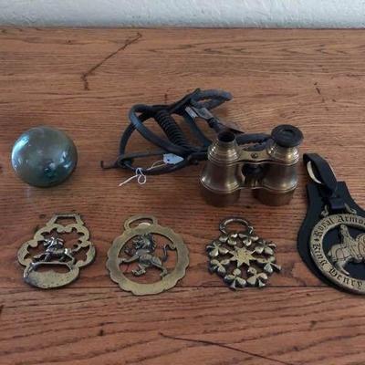 Brass horse ornaments and more