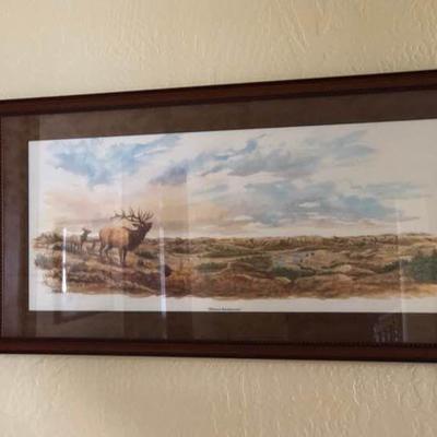 Signed print by Burt Calkins