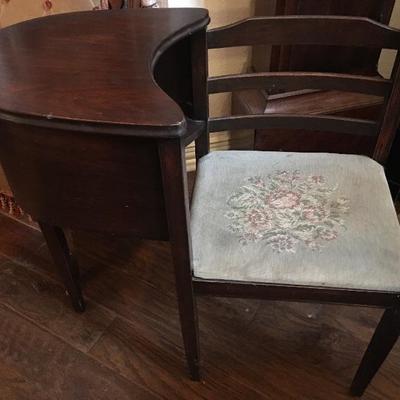 Antique "gossip " telephone table! 